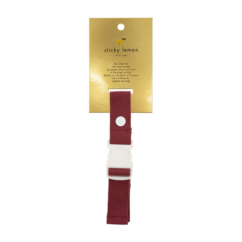 Sticky Lemon accessories OS Sticky Lemon Journey Red Chest Strap
