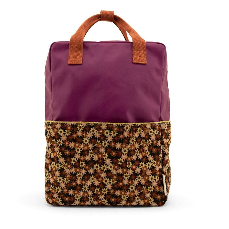 Sticky Lemon accessories OS Sticky Lemon Purple Tales + Flower Field Large Backpack