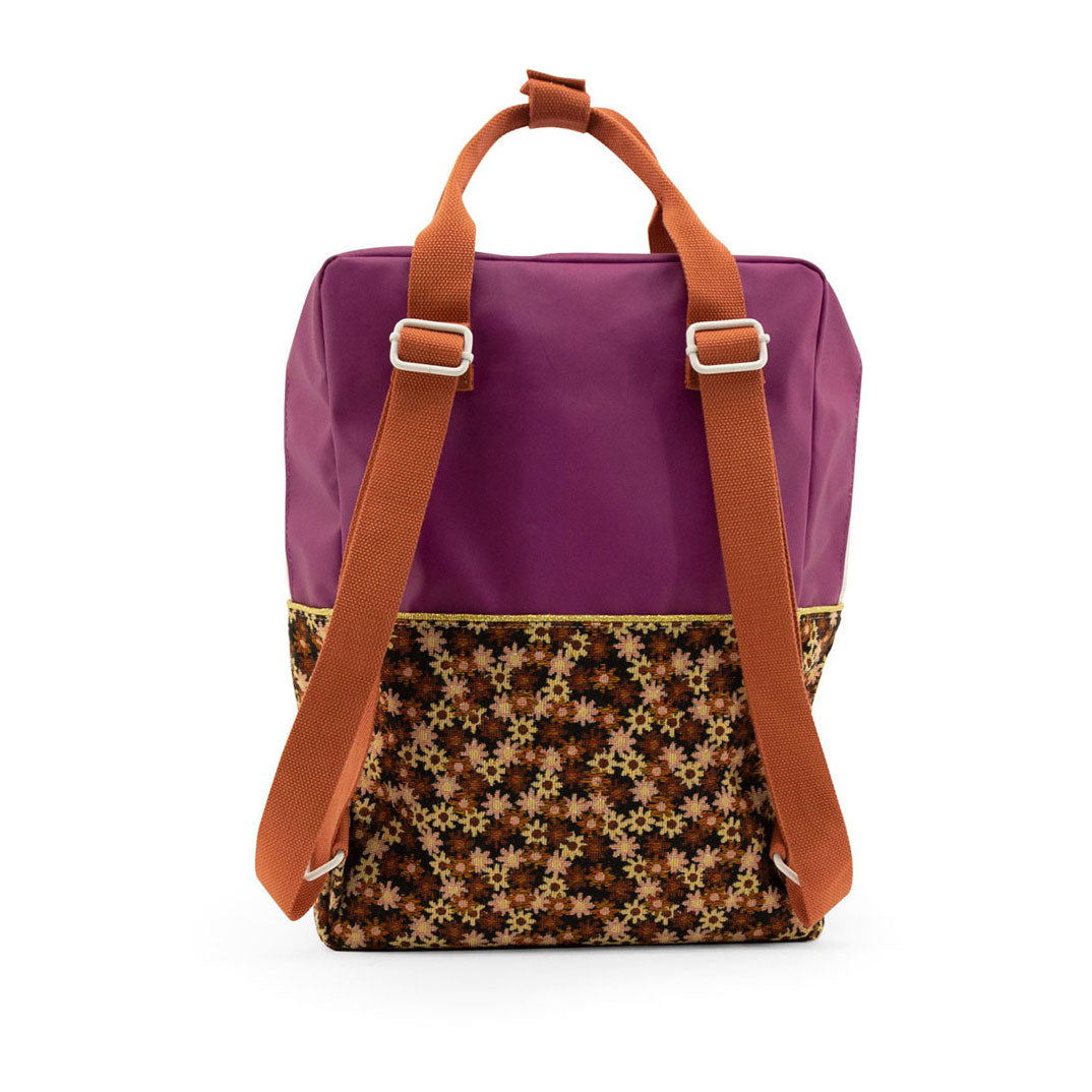 Sticky Lemon accessories OS Sticky Lemon Purple Tales + Flower Field Large Backpack