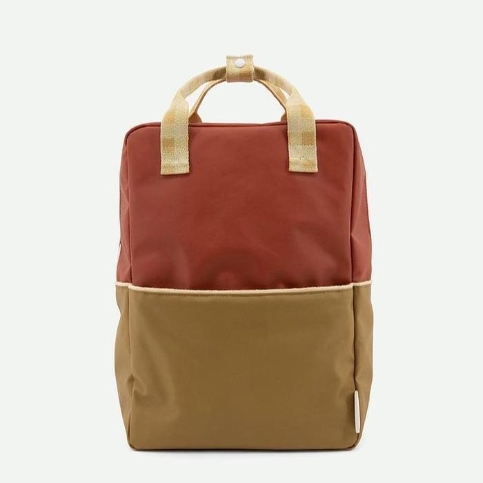 Sticky Lemon Fig Brown/Apple Tree/Vanilla Sorbet Colourblocking Large Backpack