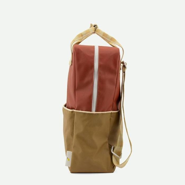 Sticky Lemon Fig Brown/Apple Tree/Vanilla Sorbet Colourblocking Large Backpack