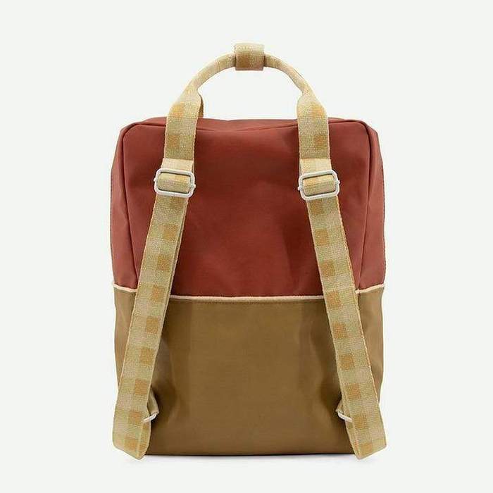 Sticky Lemon Fig Brown/Apple Tree/Vanilla Sorbet Colourblocking Large Backpack