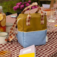 Sticky Lemon Blueberry/Willow Brown/Pear Green Colourblocking Small Backpack