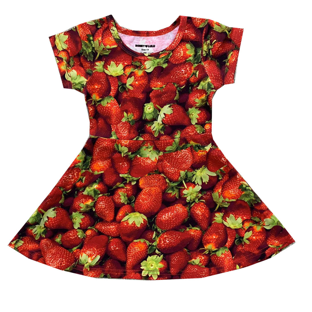 Romey Loves Lulu Strawberries Skater Dress