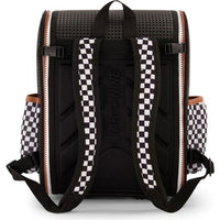 Light Plus Nine Student Backpack Checkered Black