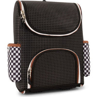 Light Plus Nine Student Backpack Checkered Black