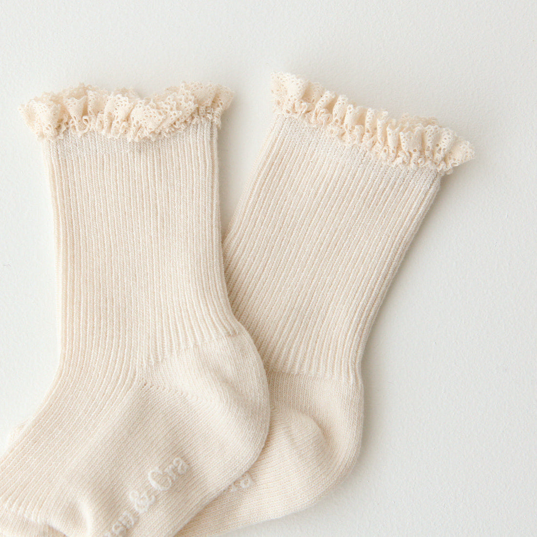 Susu and Cra accessories Susu and Cra Davia Lace Socks - Cream