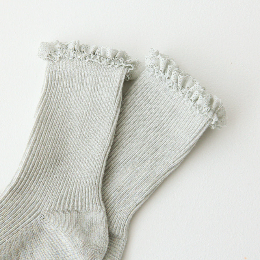 Susu and Cra accessories Susu and Cra Davia Lace Socks - Mint