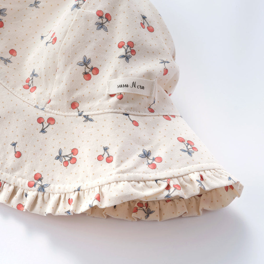 Susu and Cra accessories Susu and Cra Elivia Frill Bucket Hat - Cream