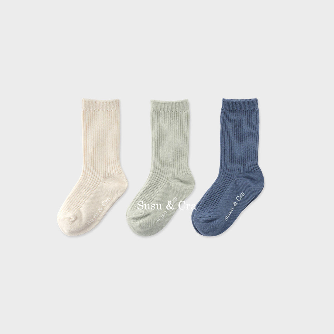 Susu and Cra accessories Susu and Cra Lateubi Socks 3set - Blue
