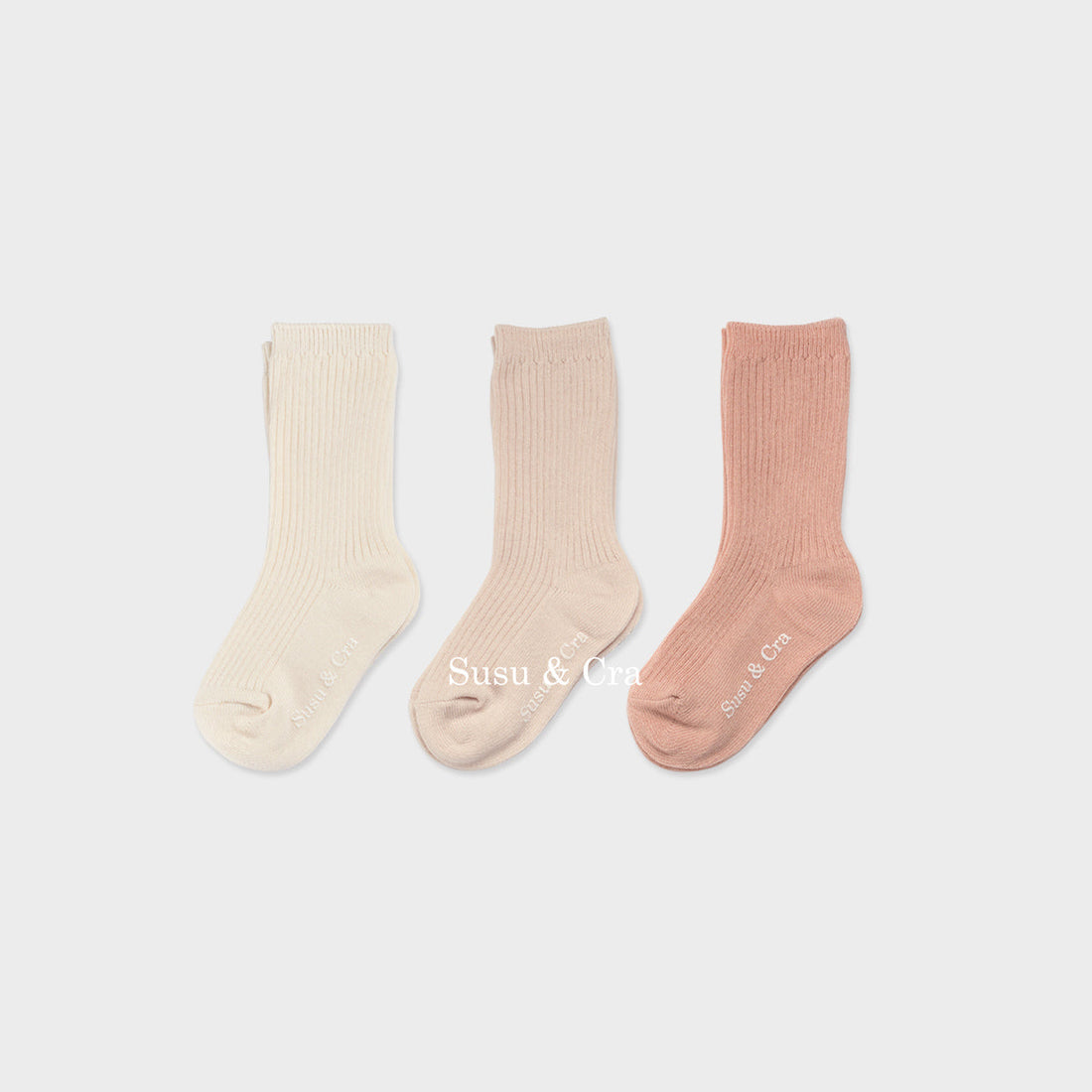 Susu and Cra accessories Susu and Cra Lateubi Socks 3set - Pink