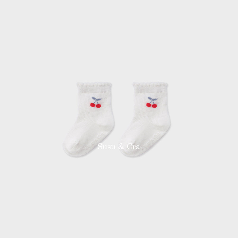 Susu and Cra accessories XS Susu and Cra Cherish Socks - Vanilla White