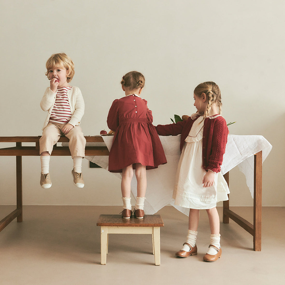 Susu and Cra dresses Susu and Cra Fleurette Dress - Cream