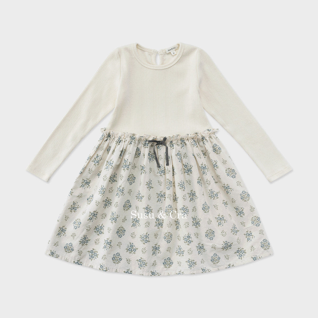 Susu and Cra dresses Susu and Cra Olibere Ribbon Dress - Cream