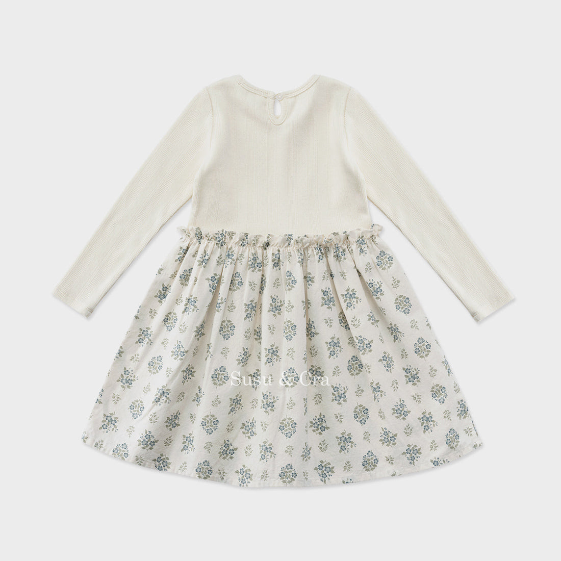 Susu and Cra dresses Susu and Cra Olibere Ribbon Dress - Cream