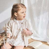 Susu and Cra knitwear Susu and Cra Chloe jacquard Knit Vest - Light Beige