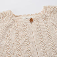 Susu and Cra knitwear Susu and Cra Chloe jacquard Knit Vest - Light Beige
