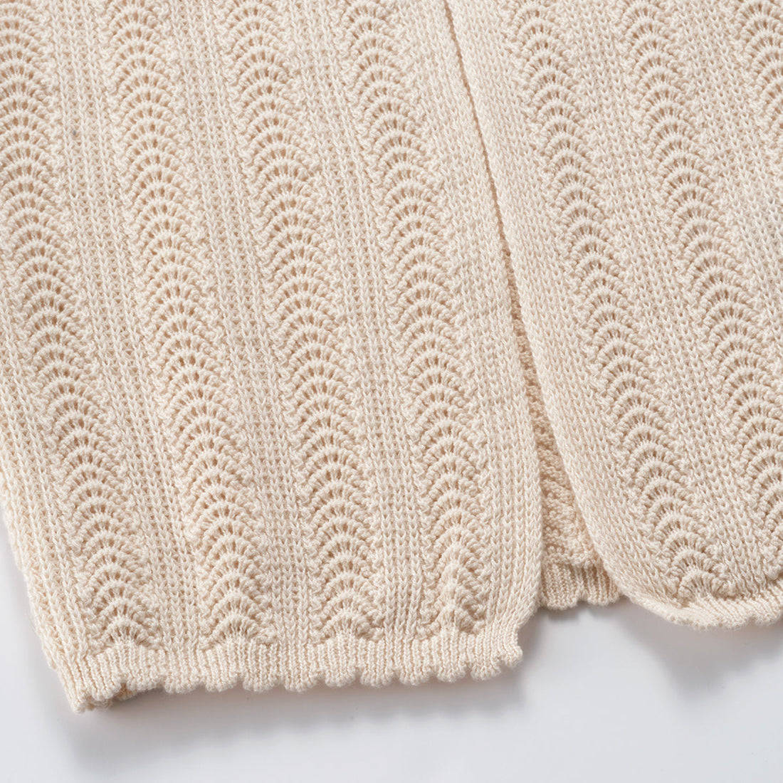 Susu and Cra knitwear Susu and Cra Chloe jacquard Knit Vest - Light Beige