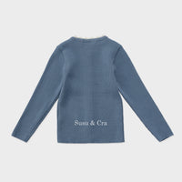 Susu and Cra knitwear Susu and Cra Flash Knit Cardigan - Blue