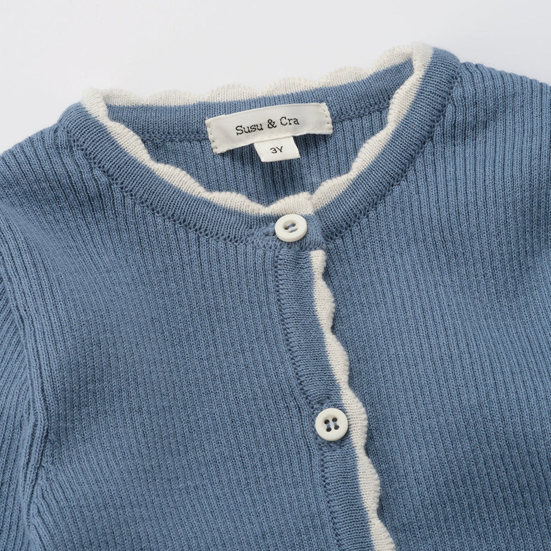 Susu and Cra knitwear Susu and Cra Flash Knit Cardigan - Blue