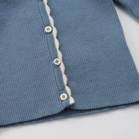 Susu and Cra knitwear Susu and Cra Flash Knit Cardigan - Blue