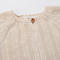 Susu and Cra knitwear Susu and Cra Mini Chloe jacquard Knit Vest - Light Beige