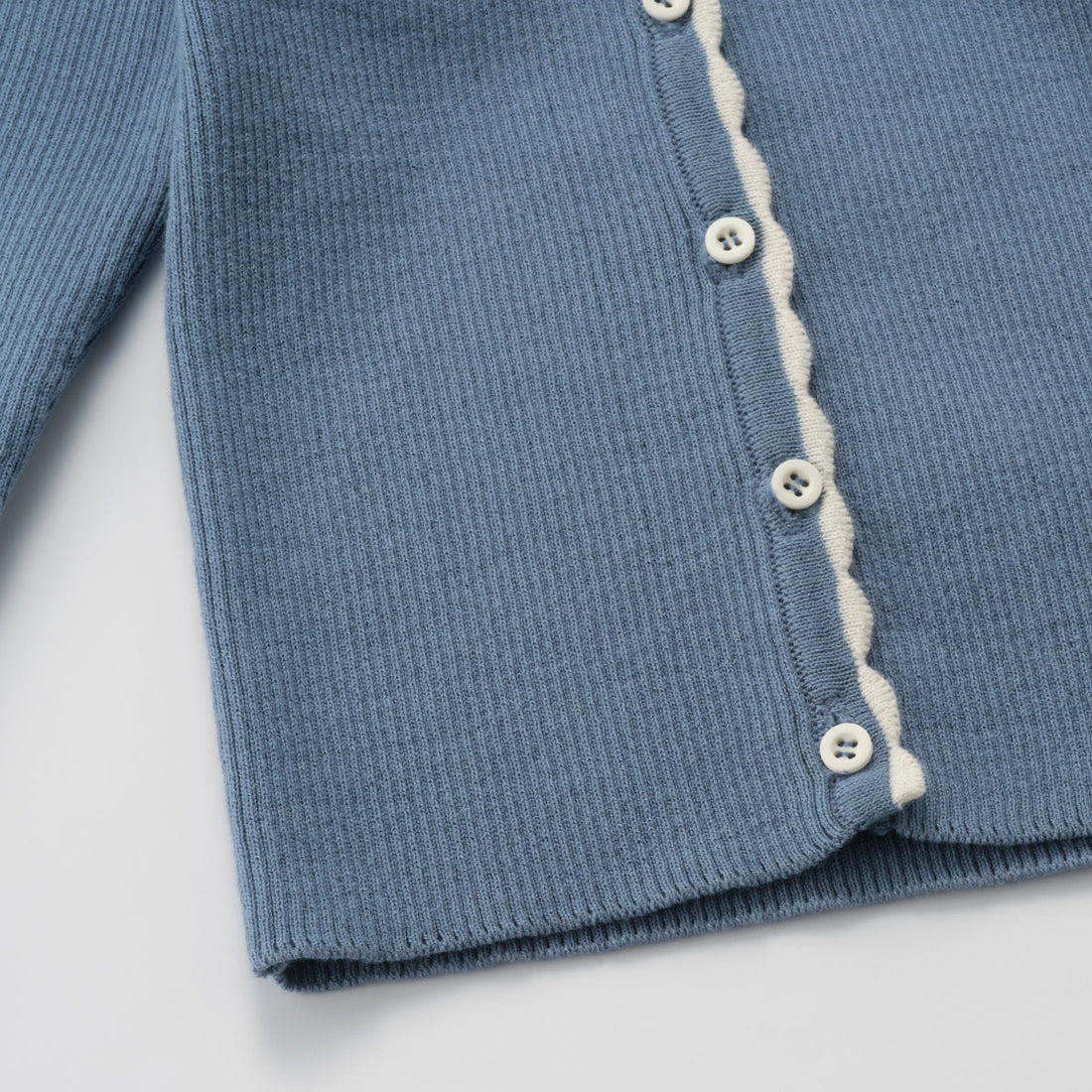 Susu and Cra knitwear Susu and Cra Mini Flash Knit Cardigan - Blue
