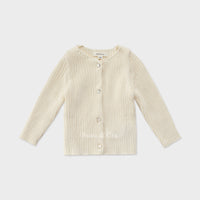 Susu and Cra knitwear Susu and Cra Mini Wake Knit Cardigan - Ivory