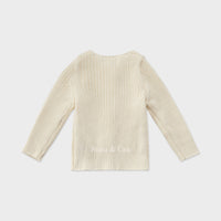 Susu and Cra knitwear Susu and Cra Mini Wake Knit Cardigan - Ivory