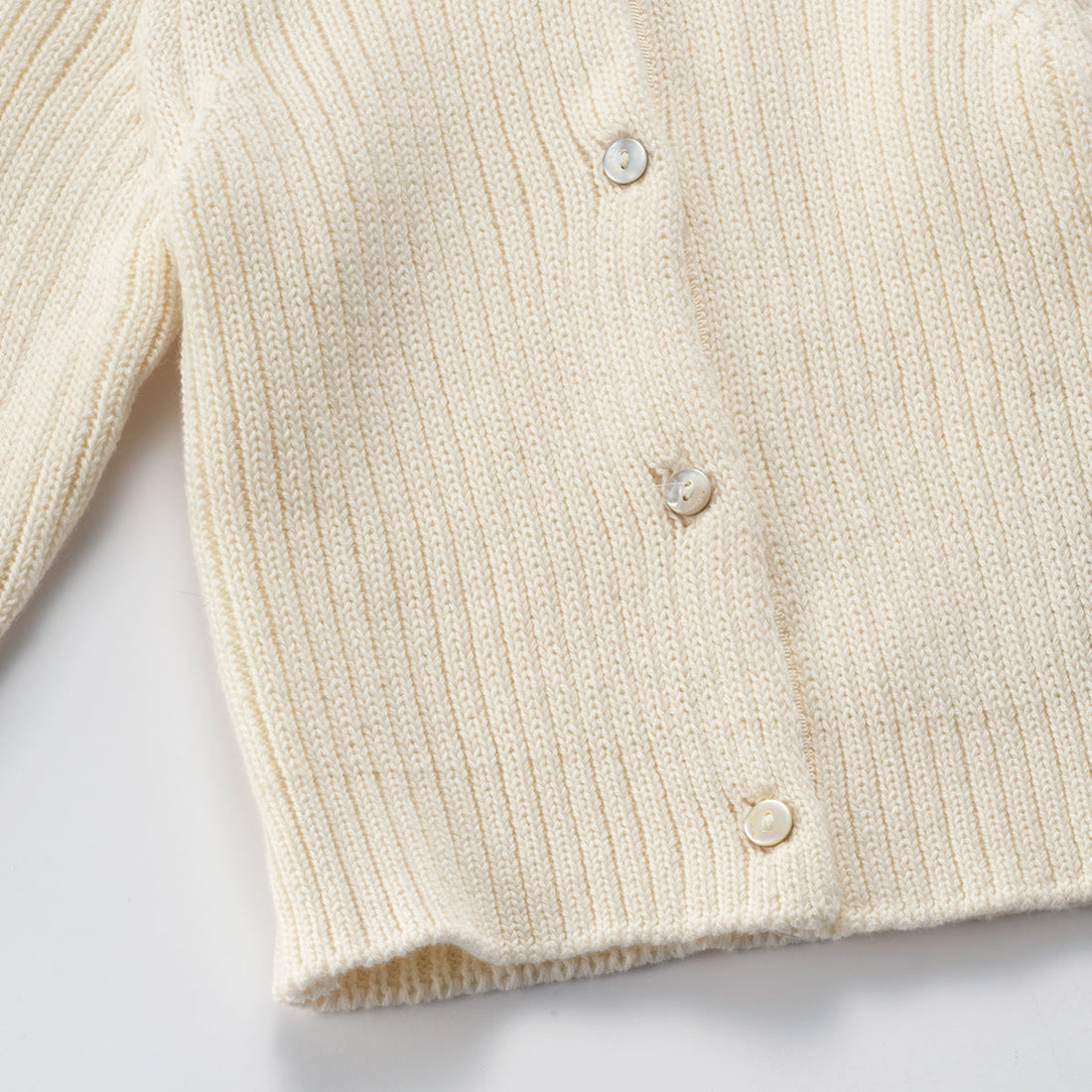 Susu and Cra knitwear Susu and Cra Mini Wake Knit Cardigan - Ivory