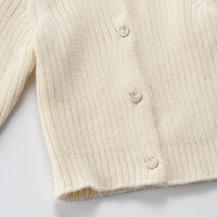 Susu and Cra knitwear Susu and Cra Mini Wake Knit Cardigan - Ivory