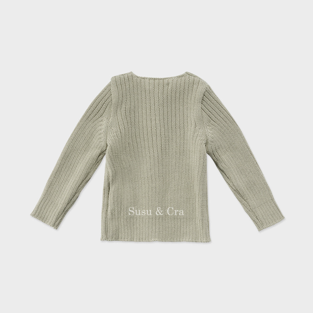 Susu and Cra knitwear Susu and Cra Mini Wake Knit Cardigan - Mint