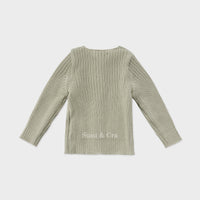 Susu and Cra knitwear Susu and Cra Mini Wake Knit Cardigan - Mint