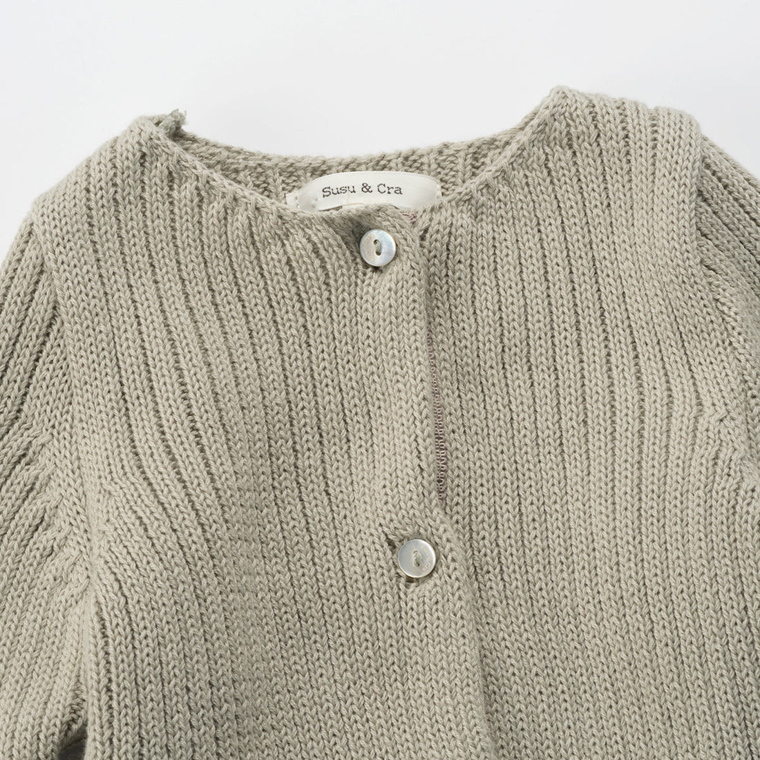 Susu and Cra knitwear Susu and Cra Mini Wake Knit Cardigan - Mint