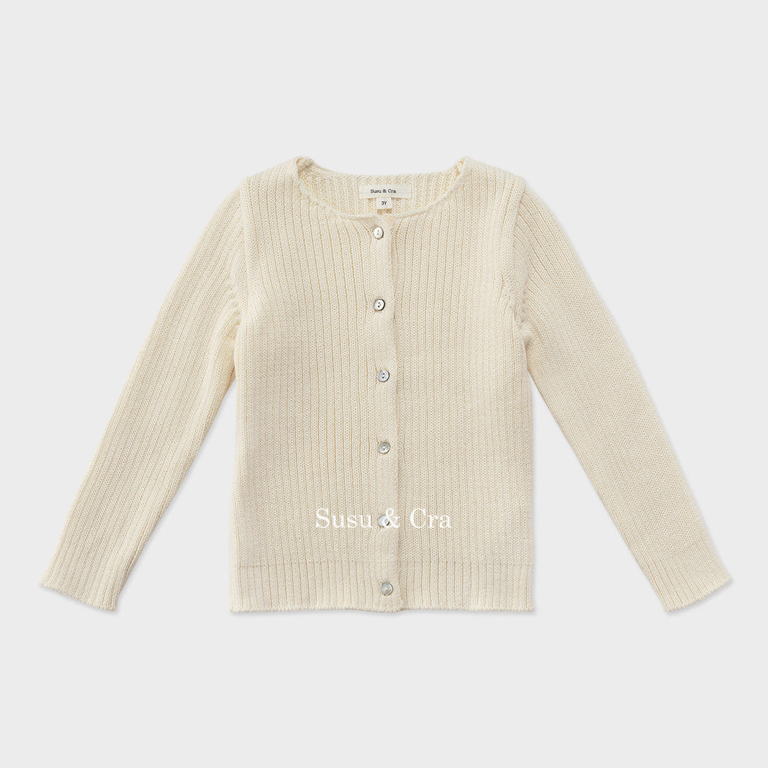 Susu and Cra knitwear Susu and Cra Wake Knit Cardigan - Ivory