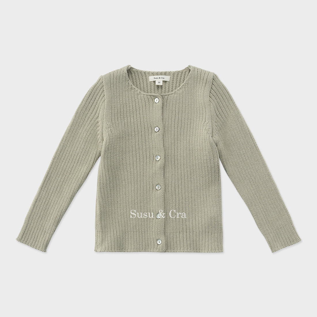 Susu and Cra knitwear Susu and Cra Wake Knit Cardigan - Mint