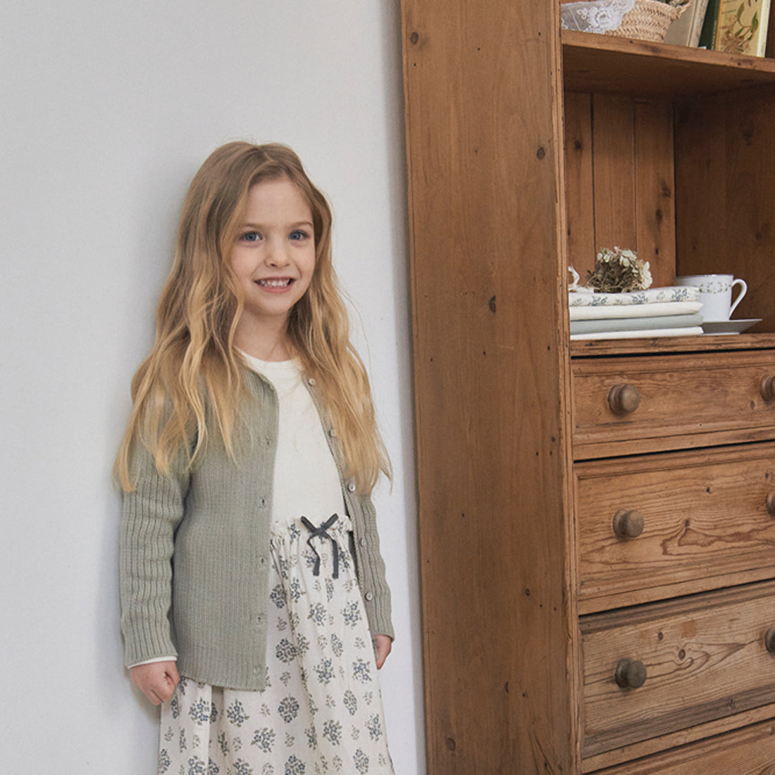 Susu and Cra knitwear Susu and Cra Wake Knit Cardigan - Mint