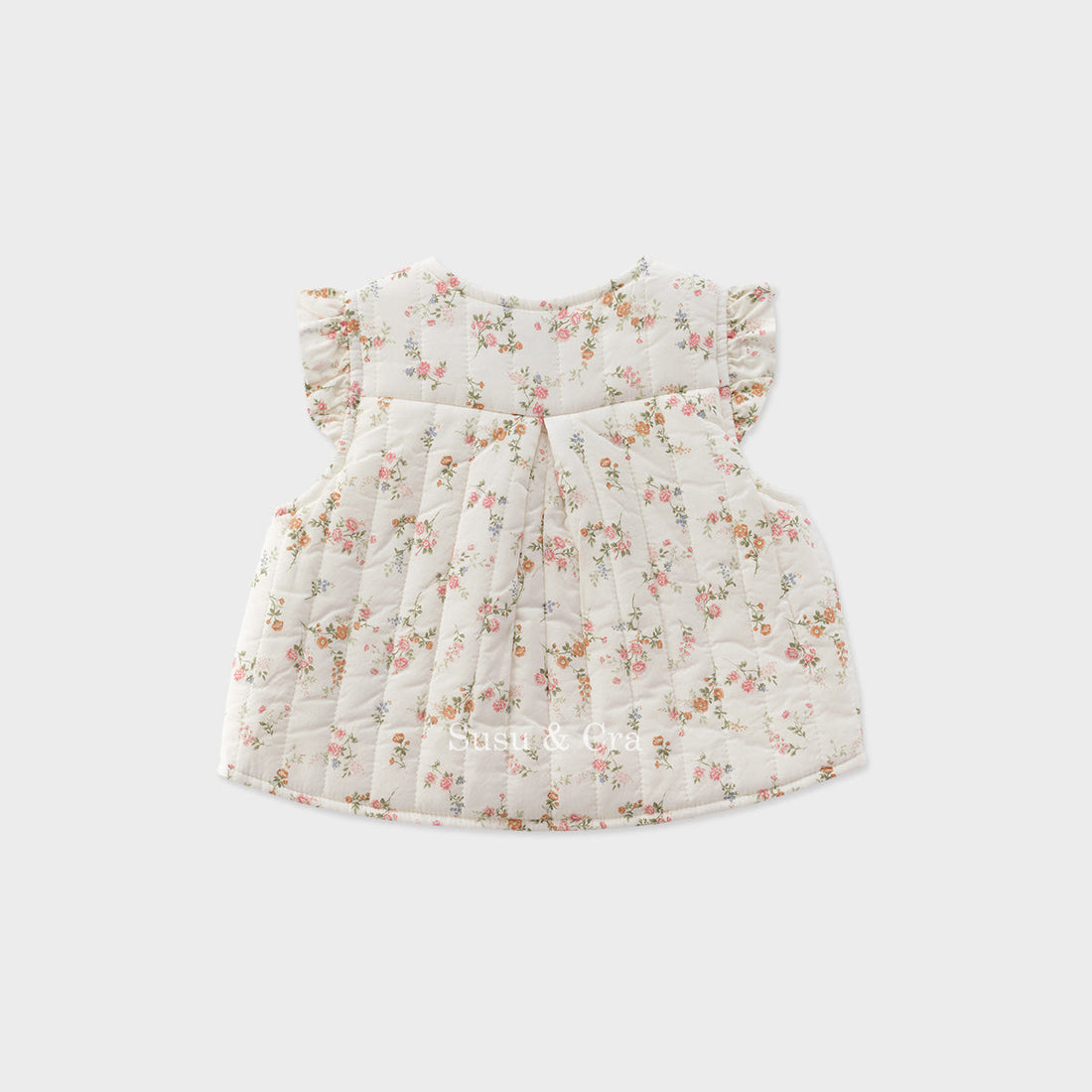 Susu and Cra Outerwear Susu and Cra Mini Linnea Padding Vest - Cream