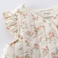 Susu and Cra Outerwear Susu and Cra Mini Linnea Padding Vest - Cream