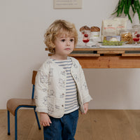 Susu and Cra Outerwear Susu and Cra Rigolo Reversible Padding Jumper - Blue