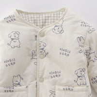 Susu and Cra Outerwear Susu and Cra Rigolo Reversible Padding Jumper - Blue
