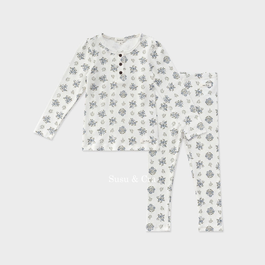 Susu and Cra pajamas Susu and Cra Olibere Underwear Set - Green