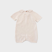 Susu and Cra rompers Susu and Cra Mini Kevin Knit Romper - Light Beige