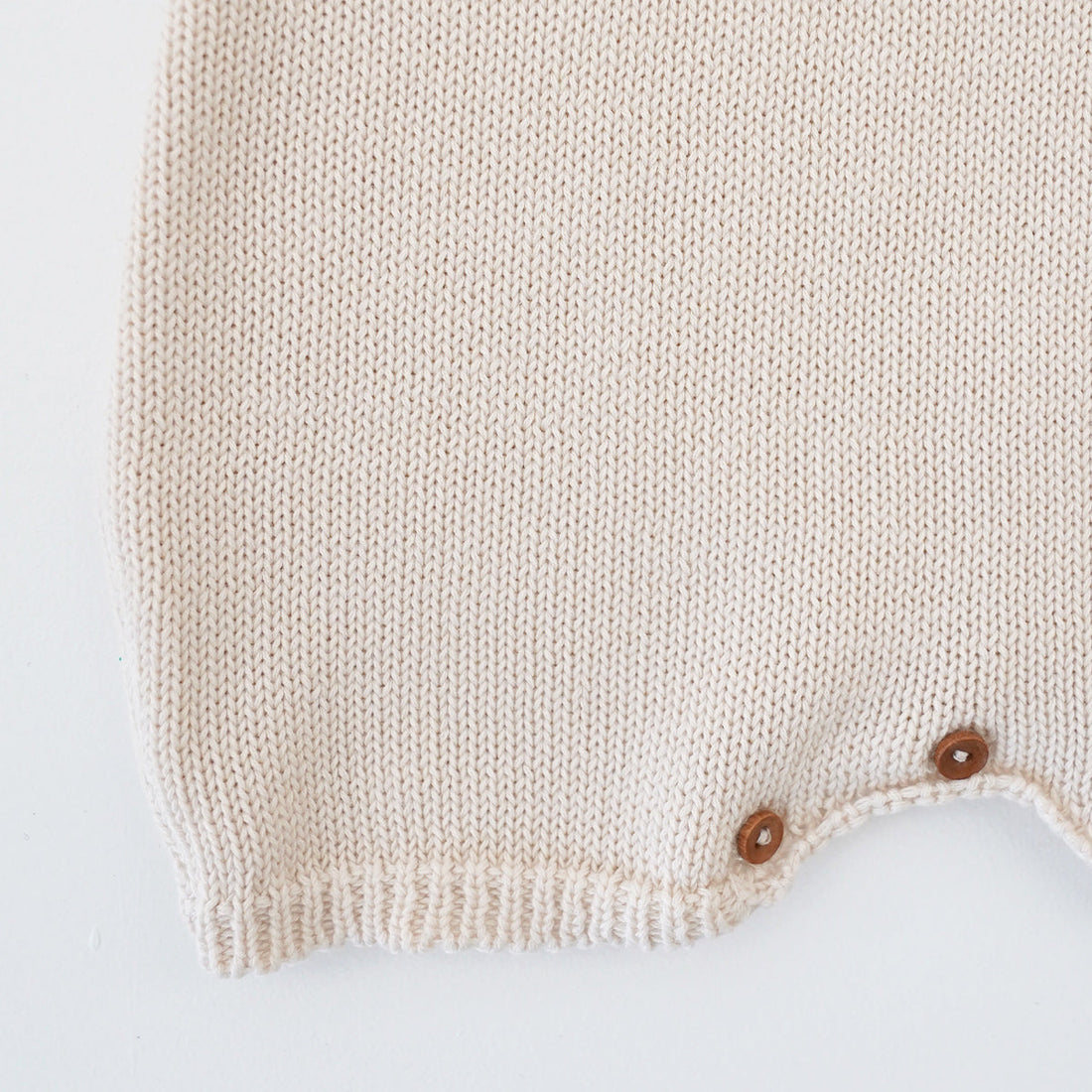 Susu and Cra rompers Susu and Cra Mini Kevin Knit Romper - Light Beige