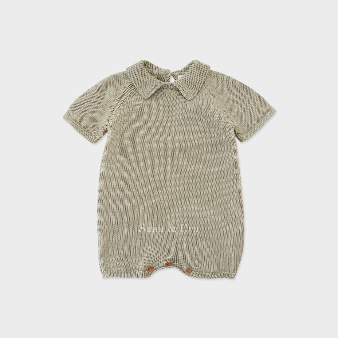 Susu and Cra rompers Susu and Cra Mini Kevin Knit Romper - Mint