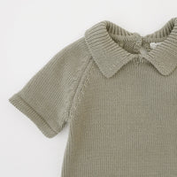Susu and Cra rompers Susu and Cra Mini Kevin Knit Romper - Mint