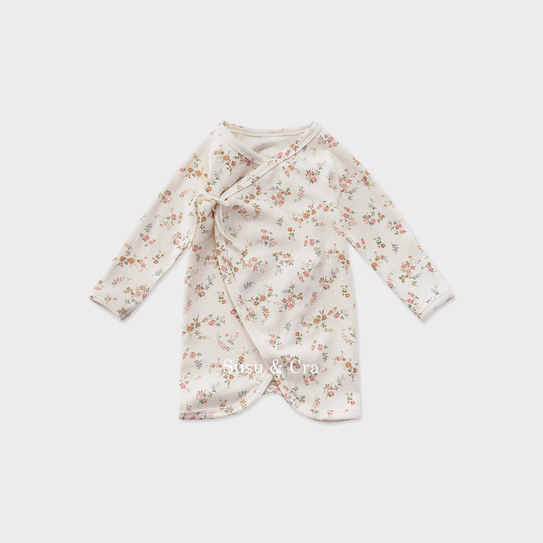Susu and Cra rompers Susu and Cra Mini Linnea Newborn Gown - Cream