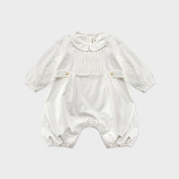 Susu and Cra rompers Susu and Cra Mini Veining Romper - White