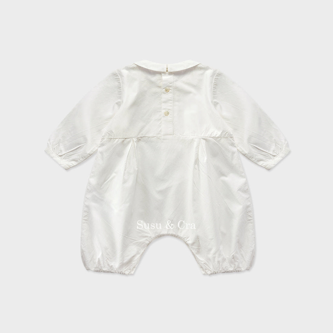 Susu and Cra rompers Susu and Cra Mini Veining Romper - White