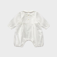 Susu and Cra rompers Susu and Cra Mini Veining Romper - White